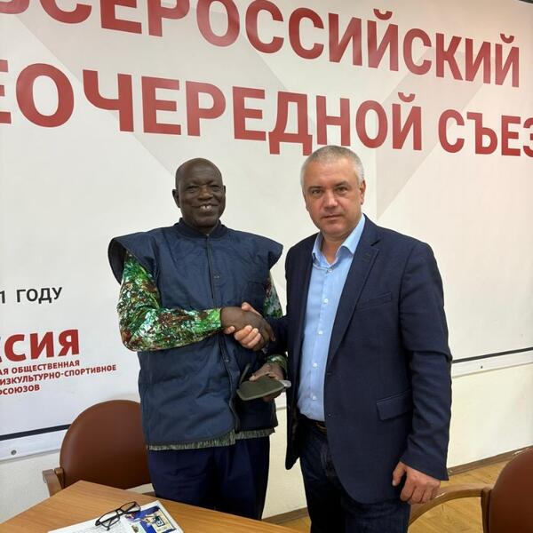 Photo with Ouedraogo and Trokhov