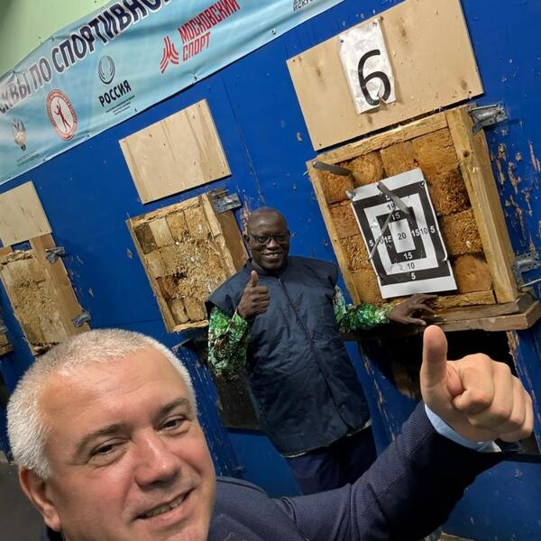 selfie with Ouedraogo
